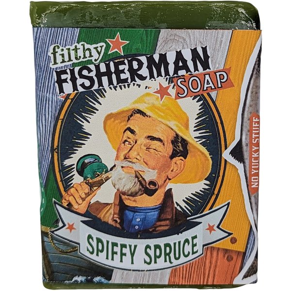 Filthy Fisherman all natural glycerin BAR SOAP Spruce Fir Pettitgrain by Filthy Farmgirl