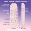 Voice Replacement for Google Chromecast Remote，for Google TV Remote Control & Google TV Streamer（Pink）