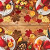 6 Pcs Embroidered Maple Leaves Placemats Thanksgiving Table Placemats Leaf Placemats for Home Kitchen Dinning Thanksgiving, Fall or Autumn Harvest Decorations (Maple Style, 11 x 17 Inch)