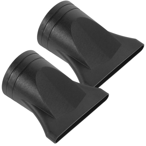EXCEART Hair Dryer Nozzle 2Pcs Reusable Black Blow Dry Hair Dryer Diffusers Hair Blower Nozzles Replacements Hairdressing Salon Styling Accessory