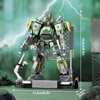 HIGH GODO Thunder Mech Building Model Toy for Kids,Cool Joint Movable Mech Display Set with Exclusive Display Stand, Birthday Gifts for Boys 8-12（456PCS）