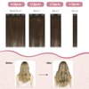 HUAYI Medium Brown Hair Extensions Real Human Hair Clip in Hair Extensions 120g 7pcs 16 inch,Soft & Natural Straight Double Weft Remy Hair for Women 16in #4 Chocolate Brown Hair Extensions