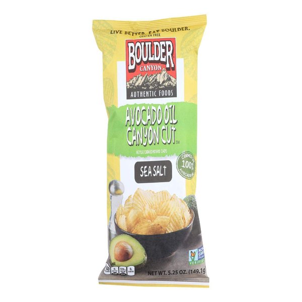 Boulder Canyon Chip Cut Avocado Sea Salt, 5.25 oz