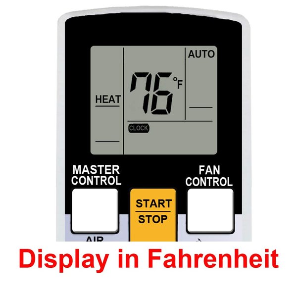 RCECAOSHAN Replacement for Fujitsu Air Conditioner Remote Control Model Number AR-RAH2U works for ASU18RLF ASU18RLXS ASU24RLF ASU24RLXS ASU30RLX AUU12RLF AUU18RLF AUU9RLF