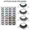 DYSILK Fluffy Lashes False Eyelashes - Lashes Mink 20 Pairs Wispy Lashes 6D 4 Styles Mixed Faux Mink Eyelashes False Lashes Mink Lashes Natural Look Cat Eye Lashes Wispy Eyelashes Pack| 11mm-20mm