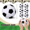 Chivao 6 Pieces Plush Soccer for Kids Soft Plush Ball Baby Small Soccer Stuffed Soccer Fluffy Soccer Decor for Nursery Boys Toddler Girls Gift Room Playing Catch, 4.33 Inches(Soccer)