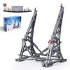 Kyglaring Vertical Display Stand for Lego Ultimate Millennium Falcon 75192 Building Blocks Model Set, Creative DIY Bricks Bracket Holder Building Kit with Arcylic Base (409 PCS, No Lego Set)