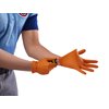 Venom Steel Maximum Grip Nitrile Gloves, 8 Mil Thick, Raised Diamond Texture for Grip, Puncture and Rip Resistant, Hi-Visibility Orange, One Size Fits Most (50 Count)