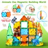 Magnetic Tiles Animals and Baby Family Set, Magnet Tiles Building Blocks for Toddler 3-5, STEM Learning Toy Early Education Construction Playset, Toy Gift for Kids 3 4 5 6 7