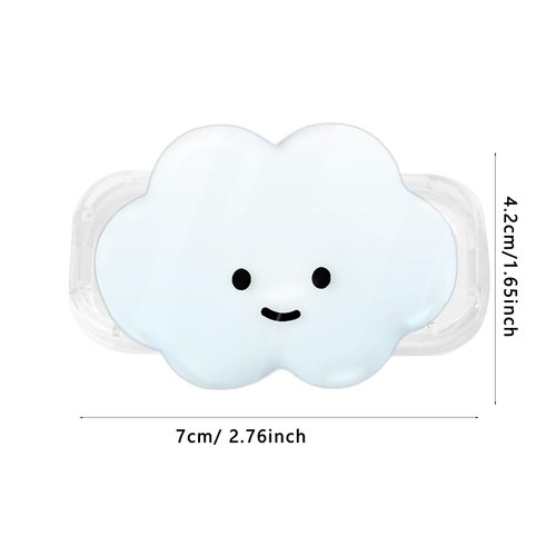 Rwotlls Phone Grip Stand Holder, Cute 2D Cloud Shape,Multi Functional Collapsible (Blue)