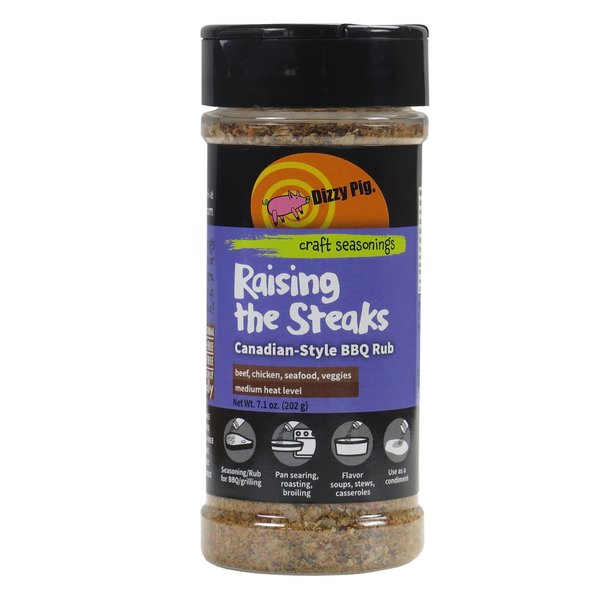 Dizzy Pig Raising the Steaks Montreal-Style Barbecue Seasoning Rub (8oz Shaker)