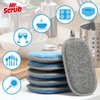Sponges Kitchen Dish Sponge for Washing Dishes Cleaning Kitchen, All-Purpose, 6 Pack, Non Scratch, Rough Scrubbers Side for Non-Stick Cookware, Soft Microfiber Scrub Side for Dishes, Mr. Scrub