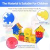 KLIVYA Interlocking Building Blocks Toys for Kids， Blocks for Toddlers 3 4 5 6 7 8 Toy Building Sets - Toddlers Building Blocks Educational Toys Set 72PCS