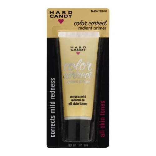 Hard Candy Color Correct Radiant Primer #90858 Yellow, Corrects Mild Redness, All Skin Tones, 1 Oz