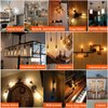 LiteHistory Dimmable E26 Edison Bulb 6W Equal 60 watt Light Bulb AC120V Warm White 2700K Edison Light Bulbs 60 Watt 600LM Tubular T10 led Bulb for Rustic Pendant,Chandeliers,Wall sconces,Vanity 6Pack