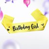 Generic Birthday Girl Sash, Birthday Sash for Girls, Birthday Girl Sash for Women, Birthday Gifts for Women, Yellow and Black Birthday Party Decorations and Supplies