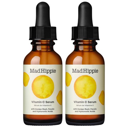 Mad Hippie Vitamin C Serum for Face with Hyaluronic Acid, Vitamin E & Ferulic Acid - Vitamin C Face Serum for Women/Men, Skin-Brightening Serum, 1.02 Fl Oz (Pack of 2)