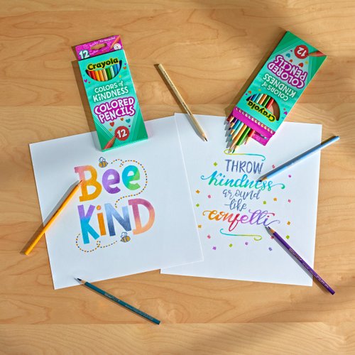 Crayola Colors of Kindness Special Edition Colored Pencils, School Supplies, 12 Count, Assorted Colors, Beginner Child and Up