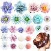 23 PCS Flower Hair Clip for Women Pink Purple Floral Hair Barrettes for Girls Rose Bride Barre Hair Accessories for Wedding