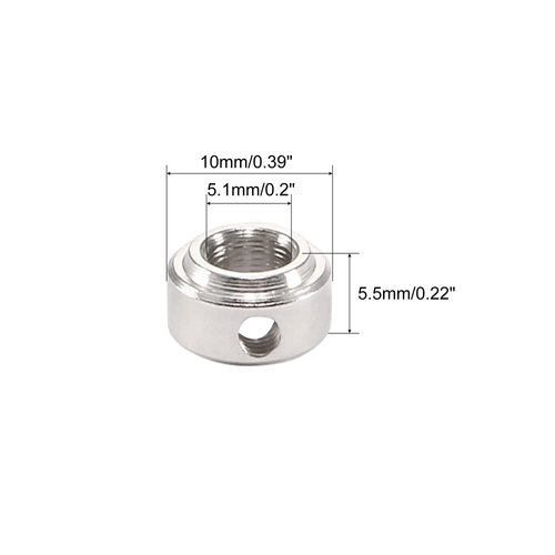 uxcell 10PCS RC Airplane Plane Landing Gear Wheel Stop 5.1mm Shaft Hole Dia.