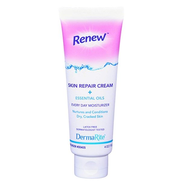Dermarite Industries Renew Skin Repair Cream Plus Essential Oils, 4 oz.