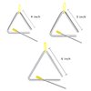 EASTROCK Triangle Instrument 3 Packs 4 5 6 Inch Percussion Instrument Set Hand Percussion Triangles with Striker