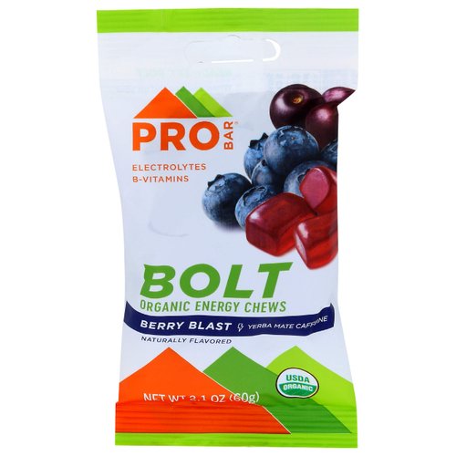 Probar Bolt Organic Energy Chews, Berry Blast, 2.1 oz