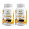 HAYAT Vitamins Vegan Natural Vitamin D 2400 IU, D2, Certified Halal (Pack of 2)