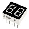uxcell Common Cathode 10 Pin 2 Bit 7 Segment Display 0.59 x 0.55 x 0.28 Inch 0.35" Red LED Display Digital Tube 5pcs