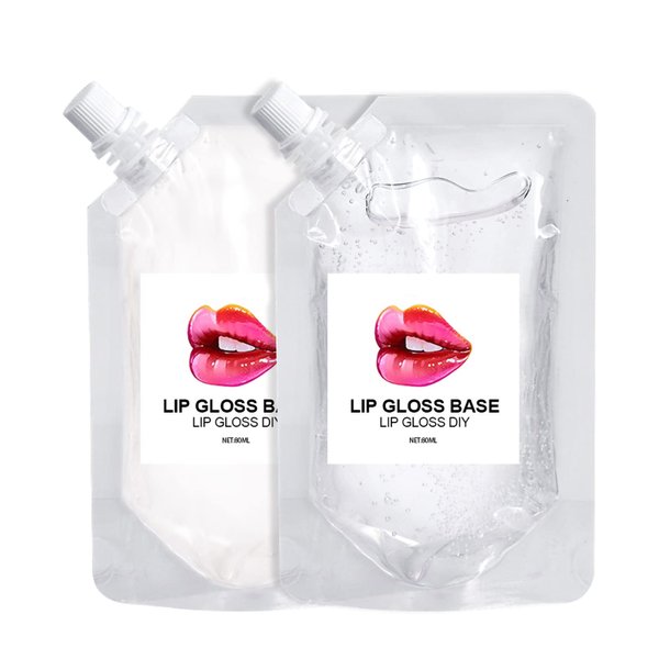 Lip Gloss Base HEITIGN 50ml Moisturizing Lip Gloss Base Lip Makeup Primer Basic Lipstick Lip Gloss Material DIY Handmade Lip Gloss (Assorted Color)