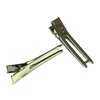 ALL in ONE Double Prong Pin Curl Setting Section Hair Clips Metal Alligator Clips for DIY Craft (Silver - 100pcs)