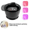 Hair Color Mixing Bowls, 320ML Electric Hair Cream Mixing Bowls for Hair Color, Hair Bleach, Hair Dye, Coloring, Hair Tinting Bowls with USB Rechargeable & LCD Time Display
