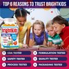 BrightKids Brain Focus Gummies for Kids & Teens, Attention and Focus Support, Kids Omega 3 Chewable, Brain Booster, Memory Supplements for Children, Lemon & Orange Flavored 60 Gummies