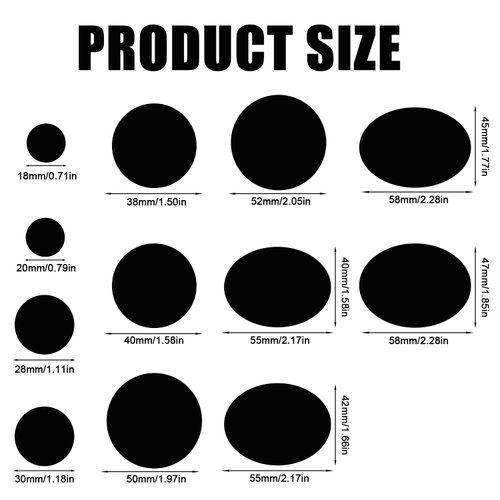 10 Sheets/120pcs Down Jacket Repair Patch, Black Self Adhesive Clothes Nylon Repair Patch Washable Fabric Outerwear Repair Tape for Coats Tents Sleeping Bags Accessories(Round)