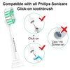 Aoremon Replacement Toothbrush Heads for Philips Sonicare Electric Toothbrush Model Compatible with Sonicare ProtectiveClean C2 4100 5100 Replacement Brush Heads, 10 Pack