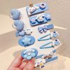 12 Pieces Kawaii Hair Clips for Girls Cartoon Girl Hair Accessories,Cute Things for Teen Girl Gifts (Blue Dog)