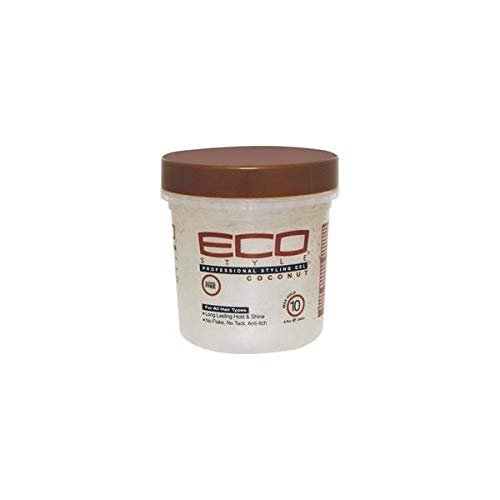 Eco Styling Gel Coconut Brown 8 oz,Pack of 3