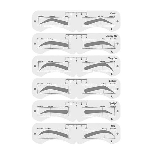 KKPLZZ Plastic Eyebrow Mold, PEVA Soft Eyebrow Shaper DIY Makeup Model with Elastic Band,Makeup Eyebrow Assist Eyebrow Shaping Eyebrow Makeup Tools for Beginner