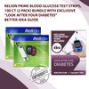 ReliOn Prime Blood Glucose Test Strips, 100 Ct (2 Pack) Bundle with Exclusive "Look After Your Diabetes" - Better Idea Guide (3 Items)