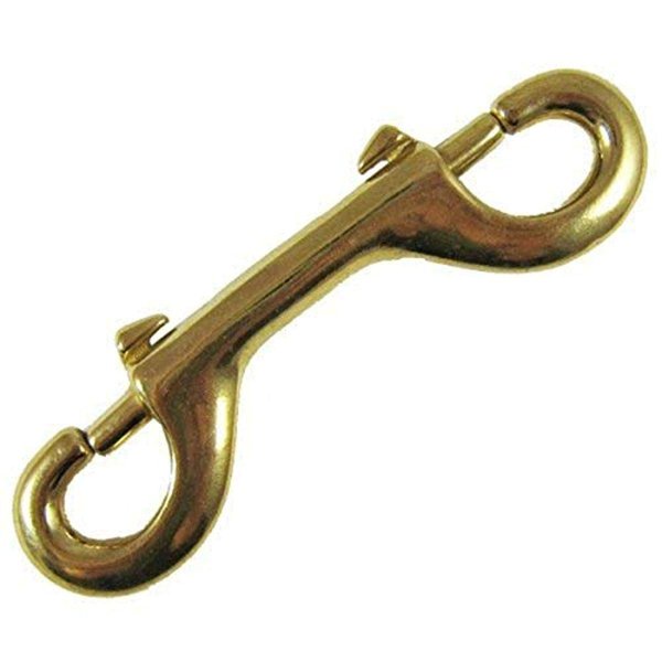 Scuba Choice Scuba Dive 4" Brass Clip Double Ended Snap Bolt, Golden Color