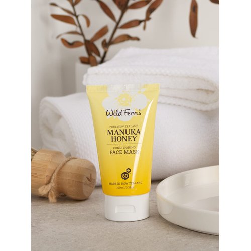 Wild Ferns Manuka Honey Conditioning Face Mask, 99% Natural, 100 milliliters