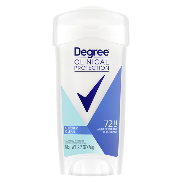 Degree Antiperspirant Deodorant For Sweat and Odor Protection Shower Clean Deodorant for Women with MotionSense Technology and 48-hour Sweat Protection 2.7 oz