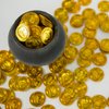 100 Pieces Plastic Pirate Gold Coins Set - Play Treasure Gold Coins for Pirate Themed Party, St. Patrick's Day, Treasure Hunt Game, Halloween and Novelty Party Favor
