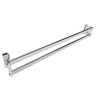 Gordon Glass Brushed Nickel Sliding Frameless Shower Door Double Towel Bar Kit - 24" Long