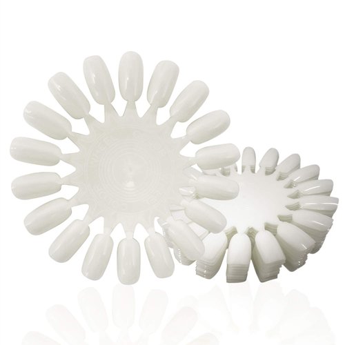 Honbay 20PCS Plastic 18 Tips False Nail Swatches Wheels Nail Art Color Polish Display Wheel for Manicure