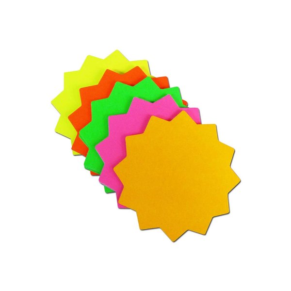 NeoPlex 2"x2" Round Neon Star Card