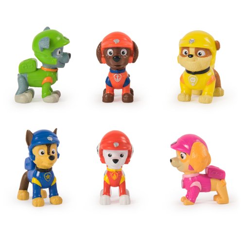 Paw Patrol: Rescue Wheels, 6-Piece Pup Squad Action Figure Gift Set, Kids Toys for Boys & Girls Ages 3 and Up