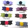 Felt rose and bow hair clip-8 colors