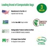 BioBag (USA), The Original Compostable Bag, 3 Gallon, 100 Total Count, 100% Certified Food Scrap Bags, Kitchen Compost Bin Compatible