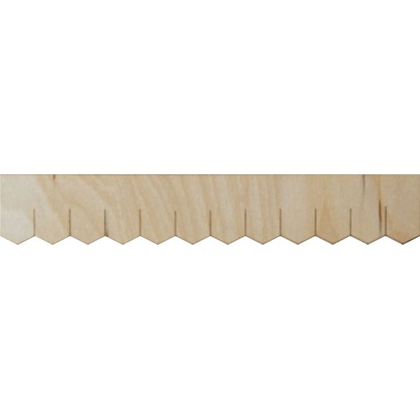 Miniature Dollhouse Shingle Strips Hexagon Style